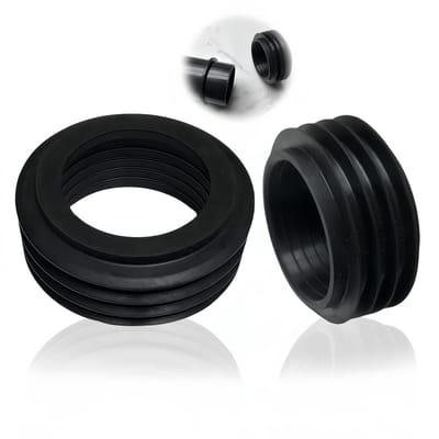 Dailygoods- Afvoerbuisverbinding - Rubber manchet - Binnen Ø 36-45 mm - Buiten Ø 60 mm - Hoogte 26 mm - Duurzame afdichting - Afvoerconnector