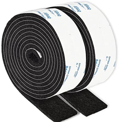 Zwarte Viltstrips - 2 Rollen van 2,5 x 152 cm - Zelfklevende en Krasbestendige Vloerbeschermers