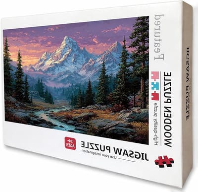 Houten Puzzel - Legpuzzel Volwassenen - Ontspannende Tijd - Achterkant met Letters - 2000 Stukjes - Gekleurd