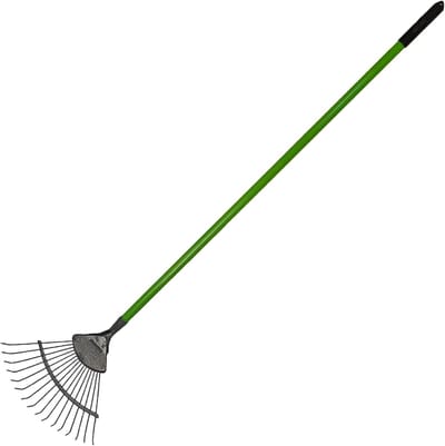 Bodem Tuin Hark - Blad Raker Gazon - Bodem Bewerken Tuinonderhoud - 16 Tanden Koolstofstaal - 155cm Handvat