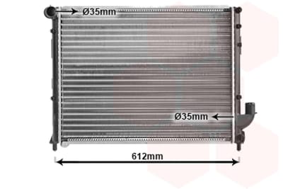 Van Wezel - RADIATOR VOOR ALFA ROMEO 166 936 1998-2003 82489087