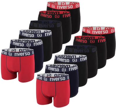 riverso Heren Boxershorts RIVOle 12 Pack Veelkleurig M Geen krassend label