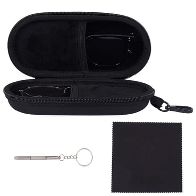 Dailygoods - Dubbele Brillenkoker met Ritssluiting - Handige Organizer voor Zonnebrillen
