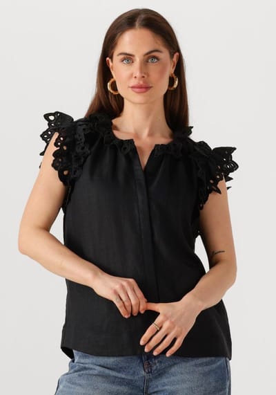 Copenhagen Muse Natuli Shirt Dames - Topjes - Zwart - Maat XS