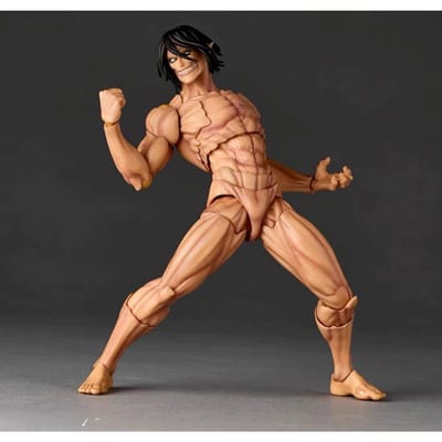 KAIYODO Amazing Yamaguchi L'Attaque des Titans Allen Et Kaiju Figurine Articulation Mobilité Décoration de Bureau Convient Comme Cadeau brown