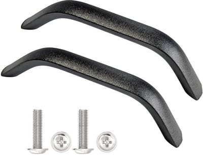 Dailygoods- Keukenhandgrepen Zwart - Set van 2 - Robuust Aluminium - Totale Lengte 175 mm - Gatafstand 160 mm - Hoogte 25 mm - Voor Keukenkasten - Keukenknoppen