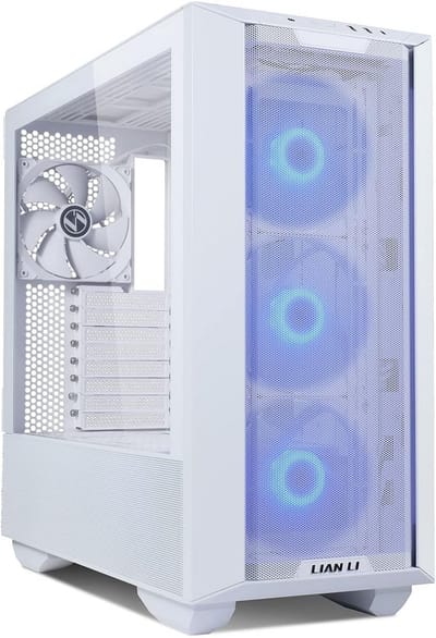 Gaming PC Behuizing Midi-Toren Wit met RGB en Ruime Koelmogelijkheden