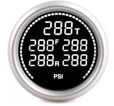 Digitale Luchtdrukmeter - Luchtvering Manometer - Voertuig Modificatie - Nauwkeurige Real-time Data - 52 mm - Meerkleurig