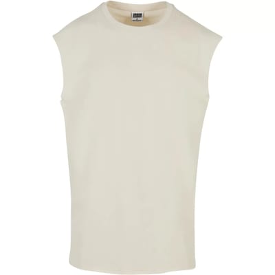 Urban Classics - Open Edge Mouwloze top - 4XL - Ivoorkleurig