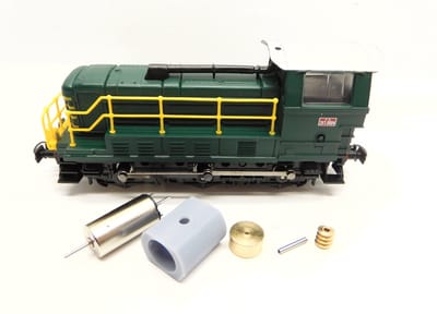 micromotor HLM002C motor ombouwset voor Lima, Jouef FS 261 0004, SNCF C 61000, SNCF 030 DA 46, TSO AT2-PE018
