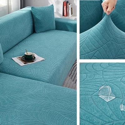 Jacquard Waterdichte Bankhoes Elastische All-Inclusive Bankstoelhoes Voor Woonkamer Meubelbeschermer Voor Huisdieren Kinderen Verwijderbaar Small(90-140cm)1pc