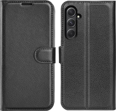 Coverup Hoesje - Geschikt voor Samsung Galaxy A55 Hoesje - Coverup Book Case - Zwart