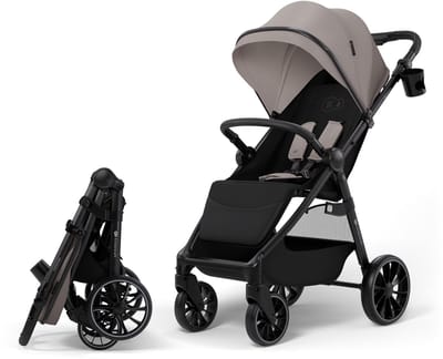 Kinderkraft GRANDE 2 Buggy - Grote wielen - Compact inklapbaar - Beige