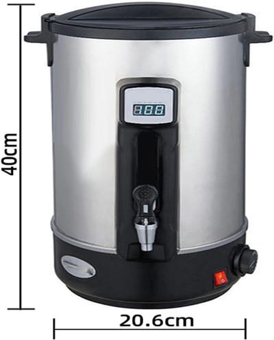 Elektrische Waxsmelter - Zeepmakerij Apparaat - Kaarsen Maken - Gelijkmatige Bodemverwarming - 8 Liter Capaciteit - Zilver