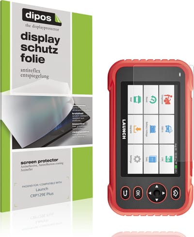 dipos – 2x Matte Beschermfolie geschikt voor Launch CRP129E Plus | Krasbestendige & antireflecterende Screenprotector Ultra-Thin