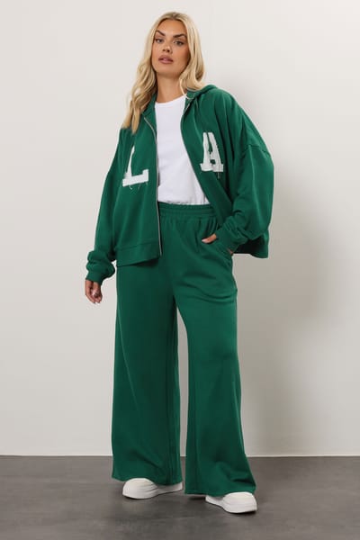 Yours Green La Wijde Joggingbroek Size 42