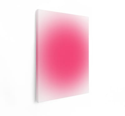 Artaza Canvas Schilderij Abstract - 90x120 cm - Wanddecoratie Roze - Muurdecoratie Modern - Decoratie Minimalistisch Woonkamer