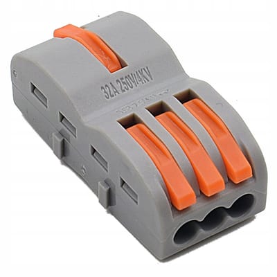 VERGIONIC FD-13 - Snelkoppeling - 1-naar-3 Verdeelblok - Met Hendel - 0,08-4mm²