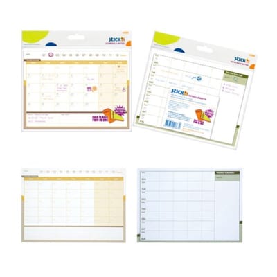 Stick'n - Zelfklevende - Weekplanner - Maandplanner - Sticky Notes - 150 x 203 mm - 40 Planners