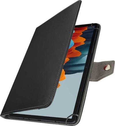 Avizar Universele Tablet Hoes 10 inch Vintage Leerlook Video Standaard, Zwart