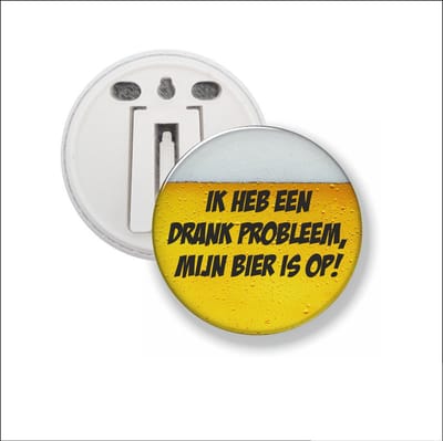 Button Met Clip 58 MM - Ik Heb Een Drank Probleem