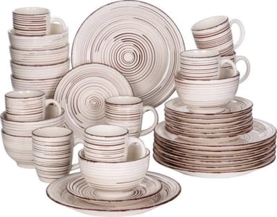 Serviesset 8 personen - 32 delig, Borden en Keramisch servies - Voor Diner, Keuken, Dagelijks Gebruik en Ontbijt
