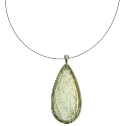 Behave ketting - Feestelijke druppel hanger - Nikkelvrij - Modeaccessoire
