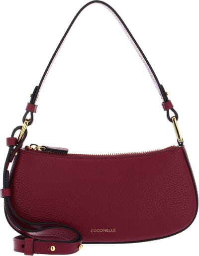 COCCINELLE Leren Schoudertas Avondtas Merveille Mini Bag Garden Birds (rood)paars