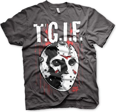 Friday The 13th Heren Tshirt -XL- T.G.I.F. Grijs