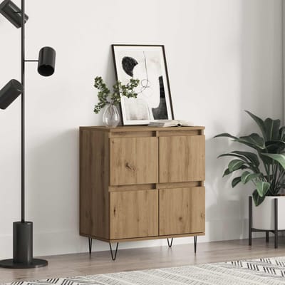 vidaXL - Dressoir - Artisan - Eiken - 60 - x - 35 - x - 70 - cm
