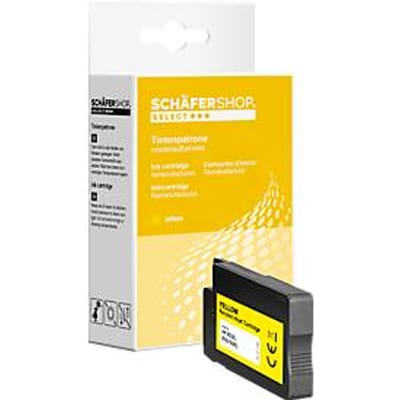 Schäfer Shop Select inktpatroon, vervangt HP 953XL (F6U18AE), tot 2000 pagina's, enkele verpakking, geel