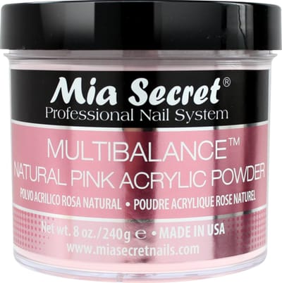 Acryl Poeder Natuurlijk Roze 240ml.