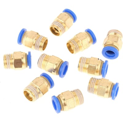 10pcs Connecteur Rapide Pneumatique Adaptateur Raccords d'Air Diamètre 8mm Filetage 1 4BSP Set