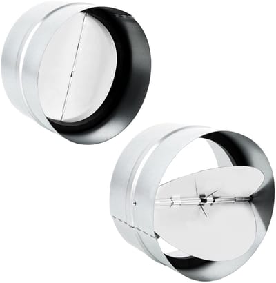 NTHProducts - Automatische Terugslagklep - Ventilatieklep - DN 150 mm - Galvanized Steel - Luchtstroombeheersing - Geschikt voor Ventilatiebuizen - 2 S...