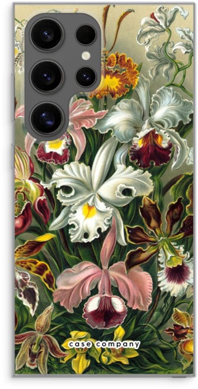 Case Company® - Hoesje geschikt voor Samsung Galaxy S24 Ultra hoesje - Haeckel Orchidae - Soft Cover Telefoonhoesje - Bescherming aan alle Kanten en Schermrand
