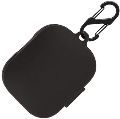 Dailygoody - Siliconen hoesje - Beschermhoes voor oordopjes - Stootvast en wasbaar - Zwart - Sleutelhanger meegeleverd - Geschikt voor Xiaomi Redmi Bu...