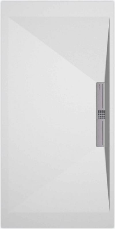 Sanifun douchebak Stone Side White Smooth 900 x 900 S