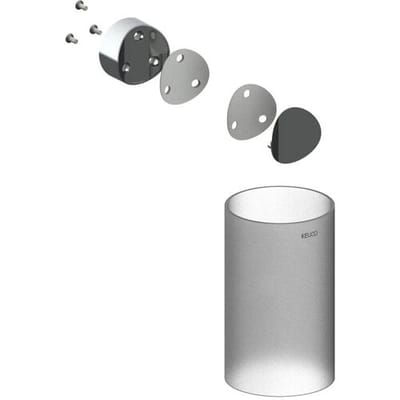 Keuco Reva - Reserve toiletborstel houder, glas/chroom 19964010008