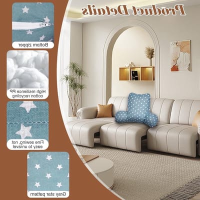 Leeskussen met armleuningen - Rugkussen bank - Comfortabel lezen - Ergonomisch design - 60x37 cm - Grijs