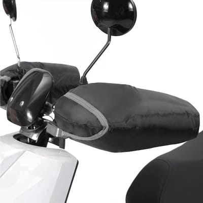 Handlebar Hand Boots, Warm Handlebar Warmers, Universal, Waterproof Hand Warmers, Thermal Handlebar Sleeves, Warm Muffs Glove for Motorcycle Scooter, Black