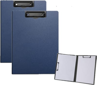 2x Opvouwbare Klembord A4/A3 - Waterdicht Schrijfplank met Twee Metalen Clips