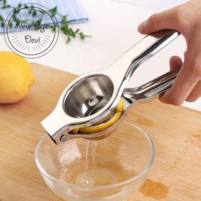 Citroenpers - RVS - Limoenpers - Citruspers - Juicer- Handpers - New Age Devi