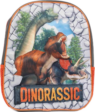PIA Soft Toys - Rugzak 3D Dino's - 33 x 27 x 10 cm