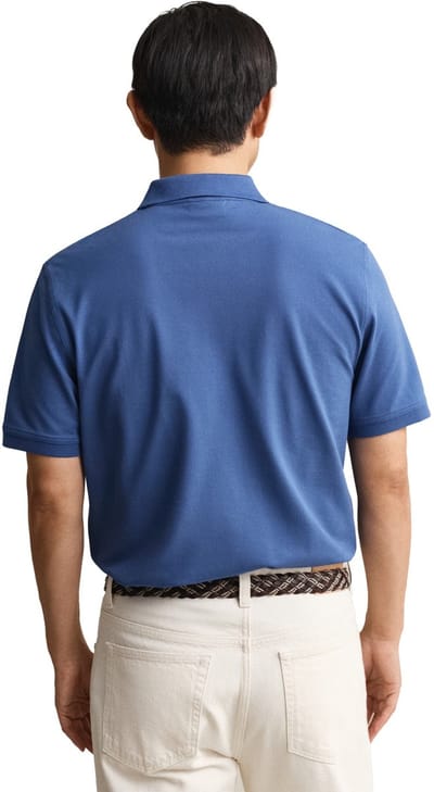 Gant poloshirt korte mouw blauw