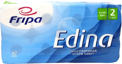 Fripa toiletpapier Edina, 2-laags, hoogwit