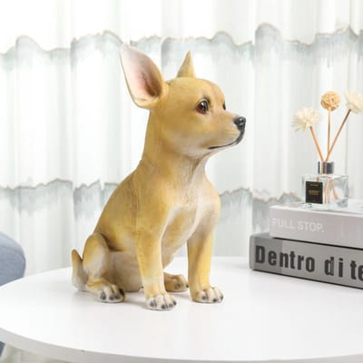 Gesimuleerde Hondensieraden Dobermann Dier Model Beeldje Woonkamer Entree TV-meubel Decoratie Hars Ambachten