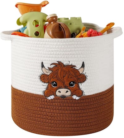 Dailygoods- Opbergmand duurzaam - Opbergmand kinderkamer - Speelgoedmand - Opbergmand met deksel - Inklapbaar - Zacht materiaal