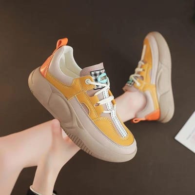 Lente Nieuwe Ronde Neus Zachte Zool Leer Vrije Tijd College Stijl Enkele Schoenen Sport en Vrije Tijd Alles-match 41 brown
