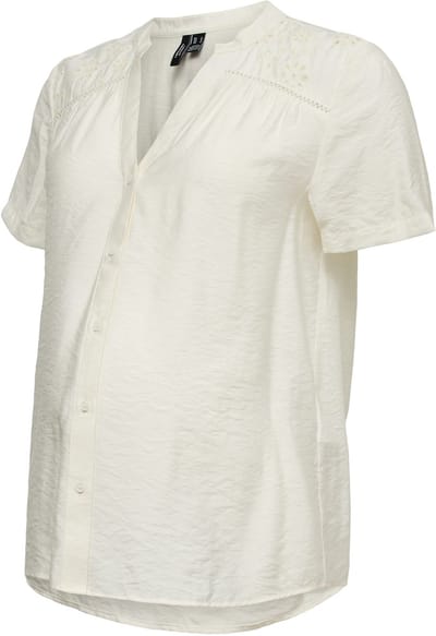 VERO MODA MATERNITY - VMMJOSIE SS EMB TOP WVN - Dames - Blouses