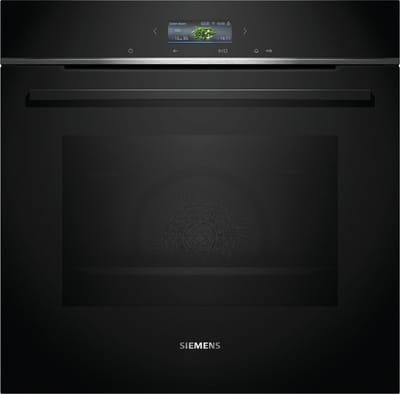 Siemens HB774G1B2 - iQ700 - Inbouwoven - 60 x 60 cm - Air Fry-functie: voor perfect en gezonde gefrituurde gerechten - Eenvoudig te reinigen met pyrolytische zelfreiniging - Home Connect -Zwart